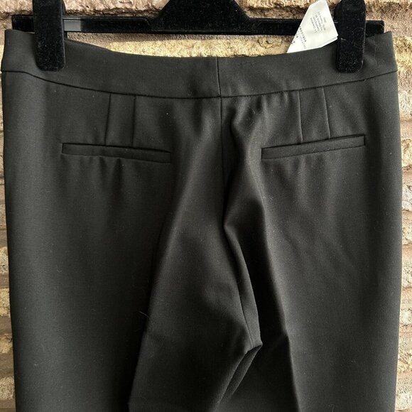 Armani Collezioni Black Straight Leg Cuffed Pants NWT $545 Size 6 - Picture 7 of 10